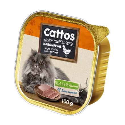 16x Cattos 100g Baromfi Alutálca