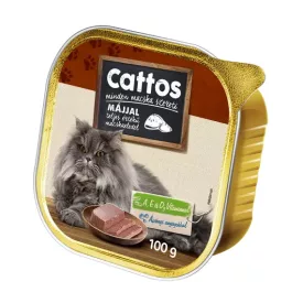 16x Cattos 100g Máj Alutálca