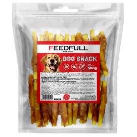   Feedfull Prémium Nyúlhússal tekert édesburgonya cső kutya jutalomfalat 500g (FP019)