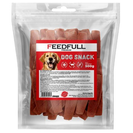 Feedfull Prémium Marhafilé lap kutya jutalomfalat 500g (FP021)