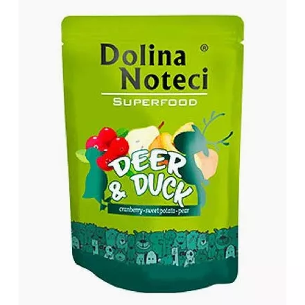 Dolina Noteci Premium SuperFood Dog 300g alutasak szarvas & kacsa