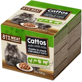 2x Cattos 24x100g alutasak