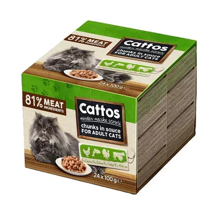 2x Cattos 24x100g alutasak