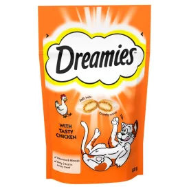   6x Dreamies jutalomfalat macskák számára 60g Csirkehússal