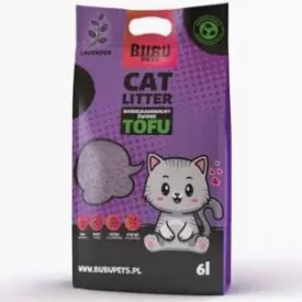   BUBU Pets Tofu Biológiailag lebomló macskaalom 2,5kg/6L Levendula