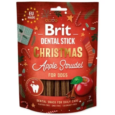 Brit Dental Stick 251g (7db) Christmas Almás Rétes