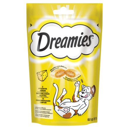 6x Dreamies jutalomfalat macskák számára 60g Sajttal