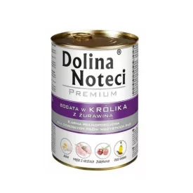   12x Dolina Noteci Premium 800g Nyúl és Áfonya Kutyakonzerv