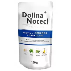   10x Dolina Noteci Premium Tőkehal és Brokkoli alutasakos kutyaeledel 150g