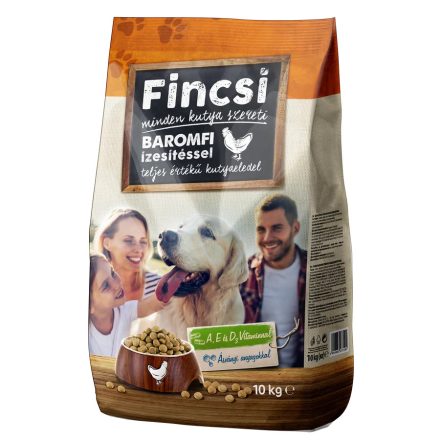 Fincsi 10kg kutyatáp Baromfi ízesítésű