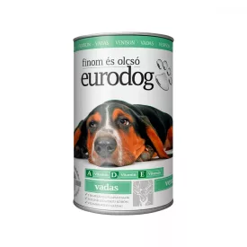 12x Euro Dog kutyakonzerv 1240g Vadhússal