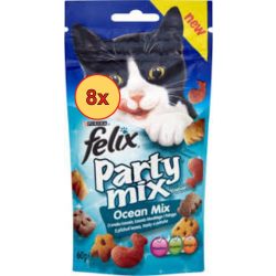 8x Félix Party Mix 60g Ocean 3féle Hal