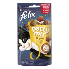 8x Félix Party Mix 60g Original Csirke + Máj + Pulyka