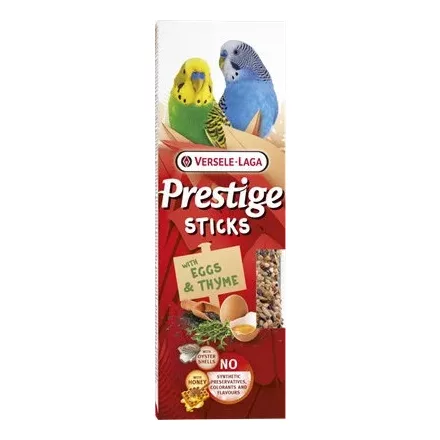 Versele-Laga Prestige Sticks Small Paraket Tojás és Kakukkfű 60g (2db)