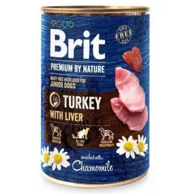 6x Brit Premium Pulyka és Máj 400g Kutyakonzerv