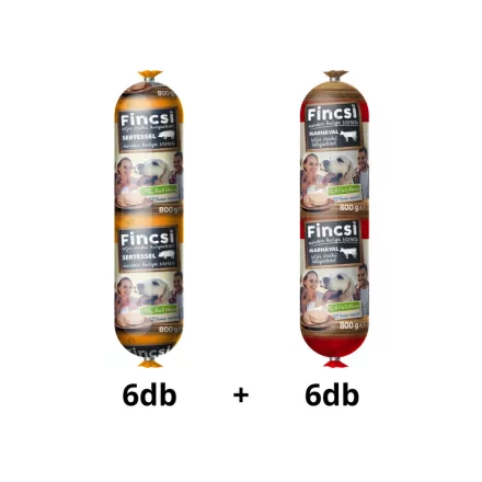 12x Fincsi Szalámi Marha és Sertés 6-6db 800g