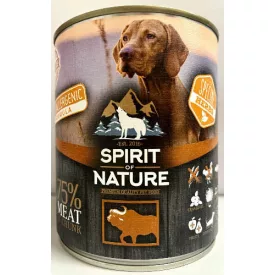 Spirit of Nature Hipoallergén KUTYA konzerv 800g Bölény