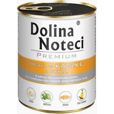 12x Dolina Noteci Premium 800g Kacsa Kutyakonzerv