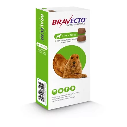 Bravecto 500mg Rágótabletta 1x2