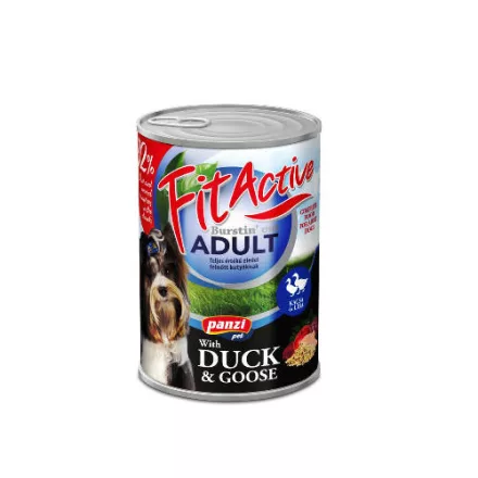Panzi FitActive DOG 415g konzerv Kacsa és Liba