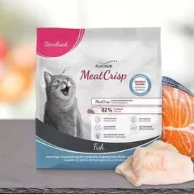 Platinum MeatCrisp Macskaeledel Steril Hal  400g 