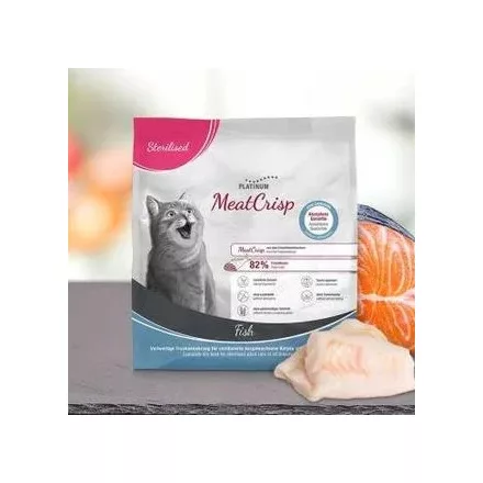 Platinum MeatCrisp Macskaeledel Steril Hal  400g 