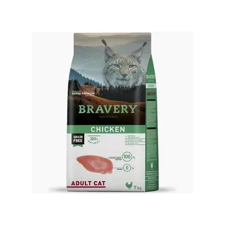 Bravery Cat 7kg Adult Chicken száraz macskatáp