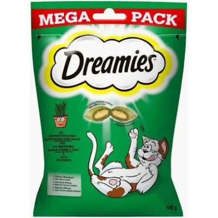 Dreamies jutalomfalat macskák számára Mega Pack 180g Macskamentával