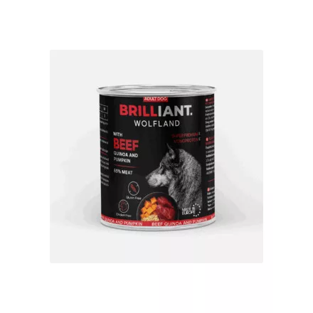 6x Brilliant Wolfland Marha, Sütőtök és Quinoa 800g