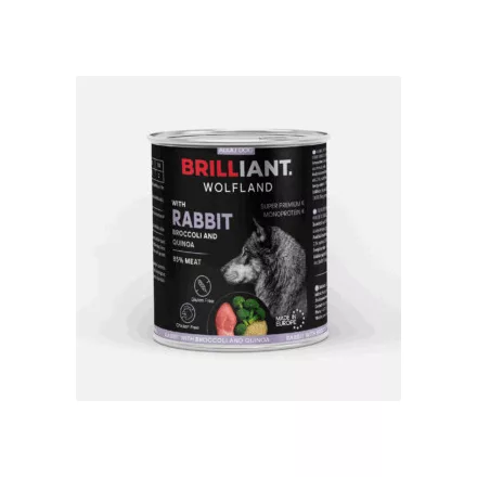 Brilliant Wolfland Nyúl, Brokkoli és Quinoa 800g