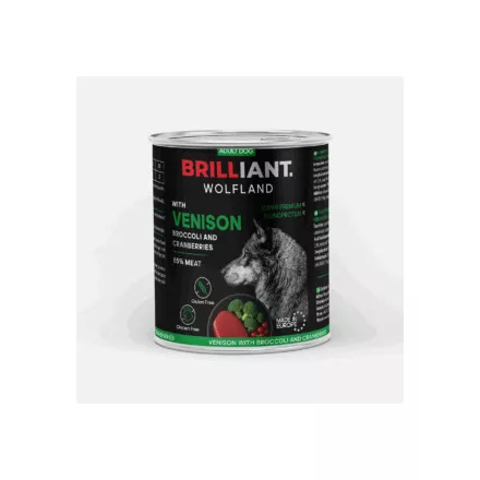 Brilliant Wolfland Szarvas, Brokkoli és Vörösáfonya 800g