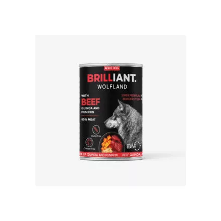 12x Brilliant Wolfland Marha, Sütőtök és Quinoa 400g