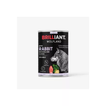 Brilliant Wolfland Nyúl, Brokkoli és Quinoa 400g