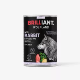12x Brilliant Wolfland Nyúl, Brokkoli és Quinoa 400g