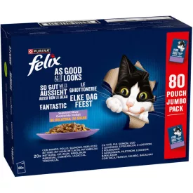Félix Fantastic Vegyes Válogatás Aszpikban 80x85g
