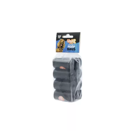 UNIQ PETS WOOFBAG fekete kutyakaki-gyűjtő zacskó, 8x20db (UPC0010-N)