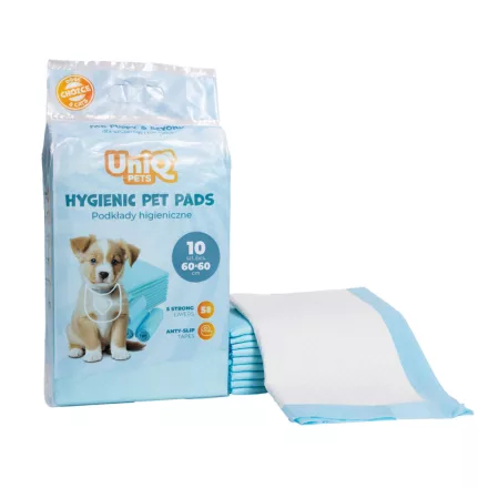 UNIQ PETS Higiéniai Pelenka háziállatoknak,60x60cm, 10 db/csomag (CUPP0011)