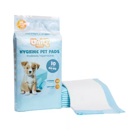 UNIQ PETS Higiéniai Pelenka háziállatoknak, 60x90 cm, 10 db/csomag (CUPP0021)