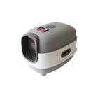 UNIQ PETS KittyCabin Cosmo Zárt Macskaalomtálca lapáttal, szürke, 56x39x40 cm (ULB0003-A)