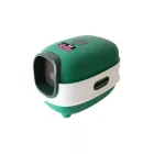 UNIQ PETS KittyCabin Cosmo Zárt Macskaalomtálca lapáttal, zöld, 56x39x40 cm (ULB0003-C)