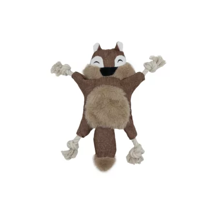 UNIQ PETS Plüss Kutyajáték, Zörgő Mókus 28x26cm (UDT0215-C)