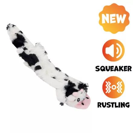 UNIQ PETS plüss kutyajáték – közepes méretű tehén sípolóval, 45x10cm (UDT0223)
