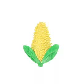   UNIQ PETS plüss kutyajáték – sípolós zsinóros kukorica, 21x10 cm (UDT0240-A)