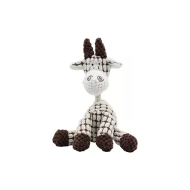   UNIQ PETS plüss kutyajáték – sípolós, ülő zsiráf, 24x14 cm (UDT0209-B)