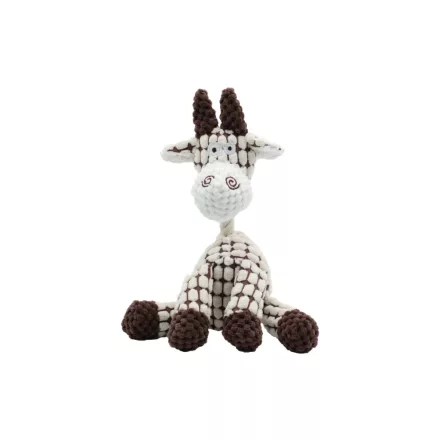 UNIQ PETS plüss kutyajáték – sípolós, ülő zsiráf, 24x14 cm (UDT0209-B)