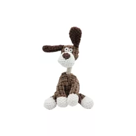   UNIQ PETS plüss kutyajáték – sípolós, ülő kutya 24x14 cm (UDT0209-C)