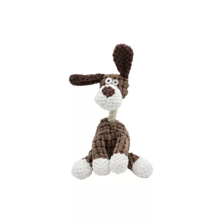UNIQ PETS plüss kutyajáték – sípolós, ülő kutya 24x14 cm (UDT0209-C)