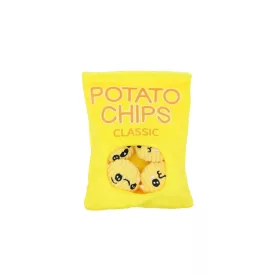   UNIQ PETS plüss kutyajáték chipses zacskó – zsinóros ropogós jutalomfalat-utánzatokkal és sípolóval 15x20cm (UDT0241-B)