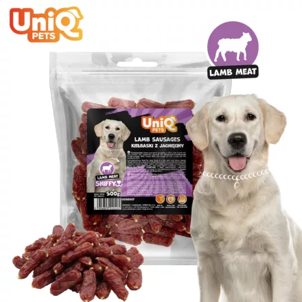 UNIQ PETS KUTYASNACK SNIFFY 500g bárányhús kolbász (UDS0047)