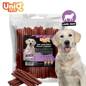   UNIQ PETS KUTYASNACK Puha Bárányhúsos rudacskák 500g (UDS0040)